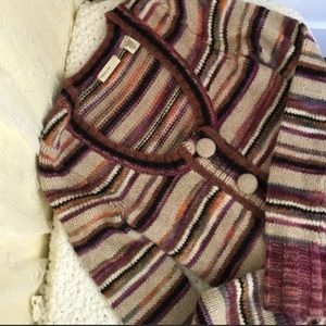 Anthro*Sleeping On Snow*Autumn Sun Sweater Coat